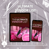 Ultimate Vendor List + Business Start Up Guide