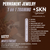 In-Person 1on1 Permanent Jewelry Training (Deposit)