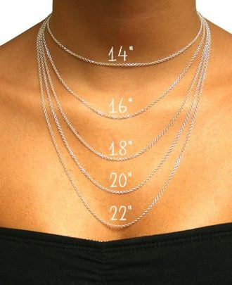 Custom Necklace of Names - Typed